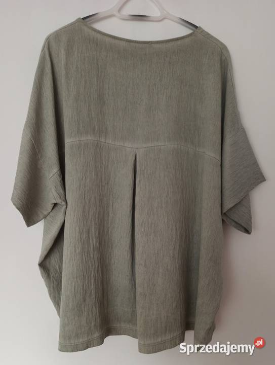 Szara bluzka t shirt rozmiar 485052 szary/srebrny Bluzki i koszule