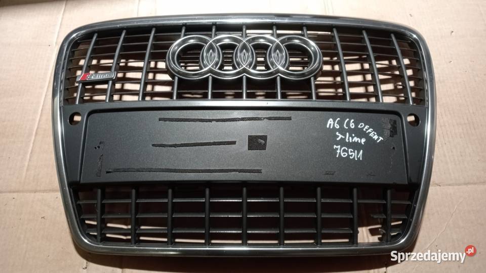 AUDI A6 C6 SLINE ATRAPA GRILL CHROM DEFEKT Zbierkowo