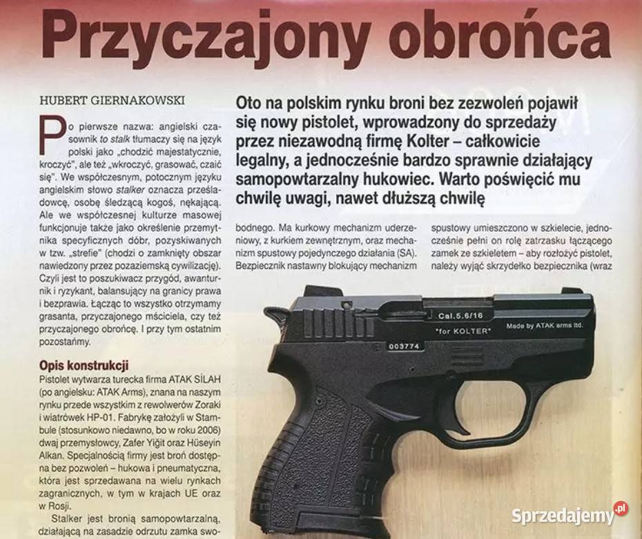 Pistolet hukowy alarmowo sygnałowy STALKER M906 Zamość sprzedam