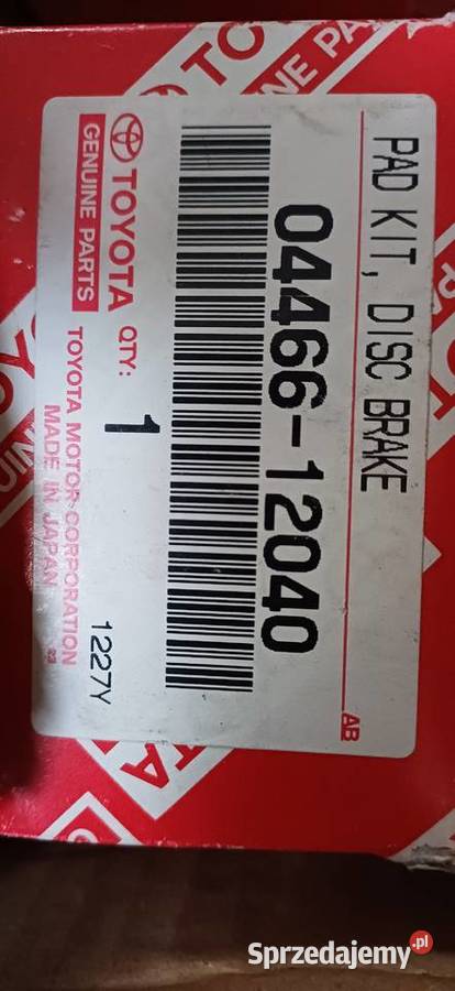 Klocki do Toyota Corolla e10 e11 lubelskie