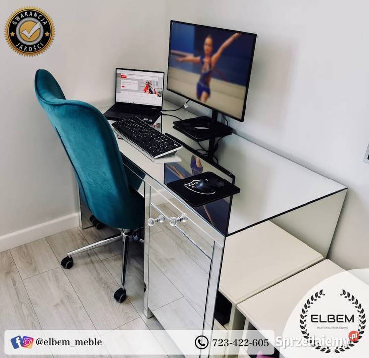 Lustrzane biurko Glamour Kielce