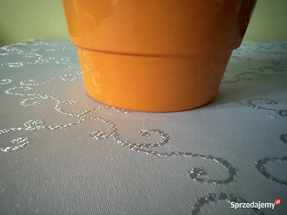 Donica Pomarańczowa Ceramiczna Dekoracyjna i Czerwionka-Leszczyny