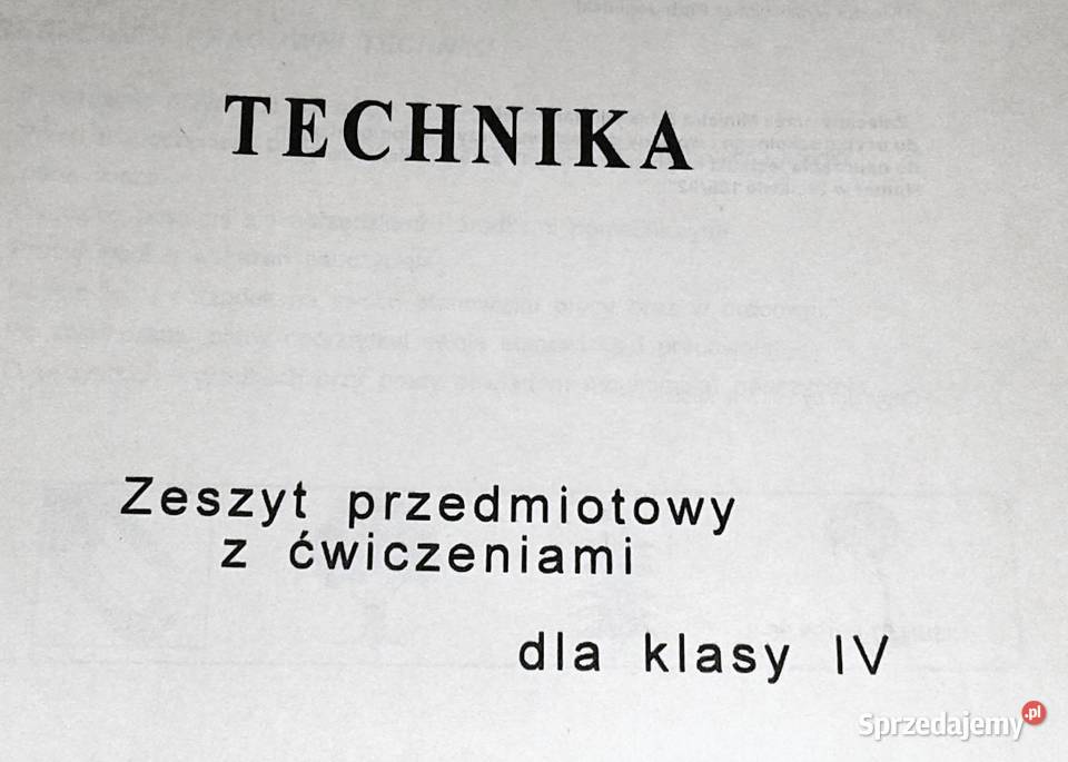 Technika kl 4 A Nowak J Nowak Chełm