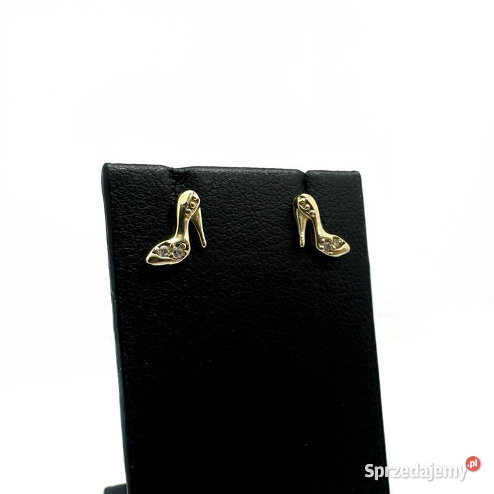 Złote Kolczyki pr 585 098g Elbląg sprzedam