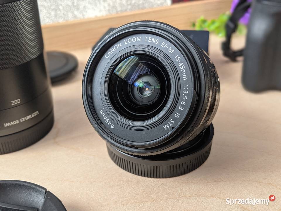 Aparat bezlusterkowiec Canon EOS M50 2 obiektywy