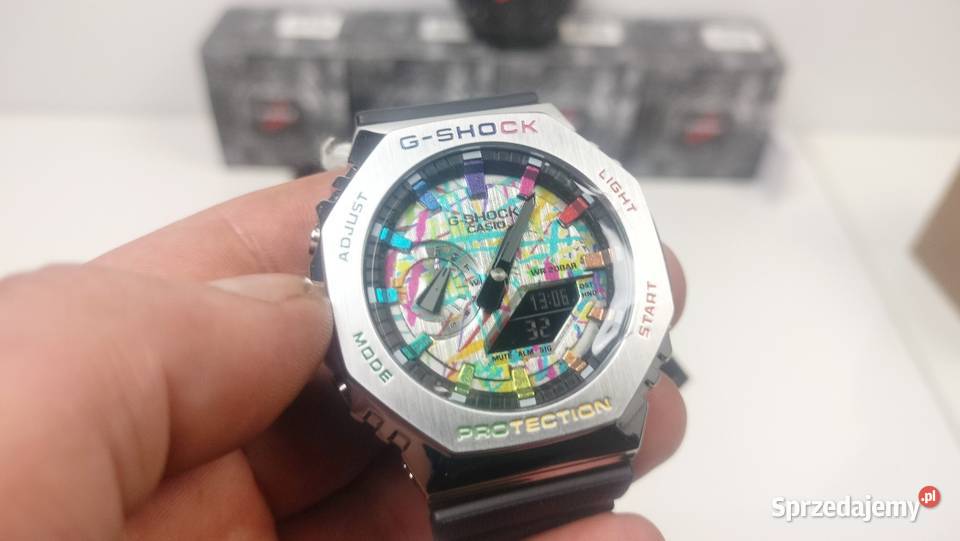 Casio GShock GSteel CasiOak ColorSplattered Męskie Kościan