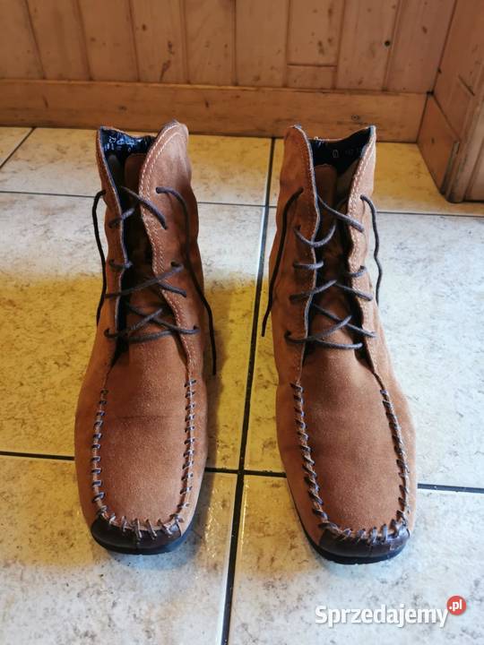 Buty skórzane Oryginalne KS zamsz nubuk 38 łódzkie Łódź