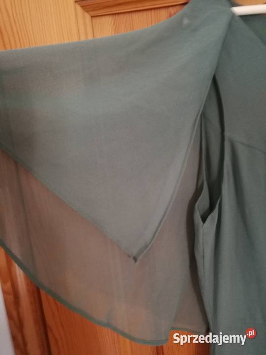 Zielona wyjściowa imprezowa sukienka wyższej śląskie Kuźnia Raciborska