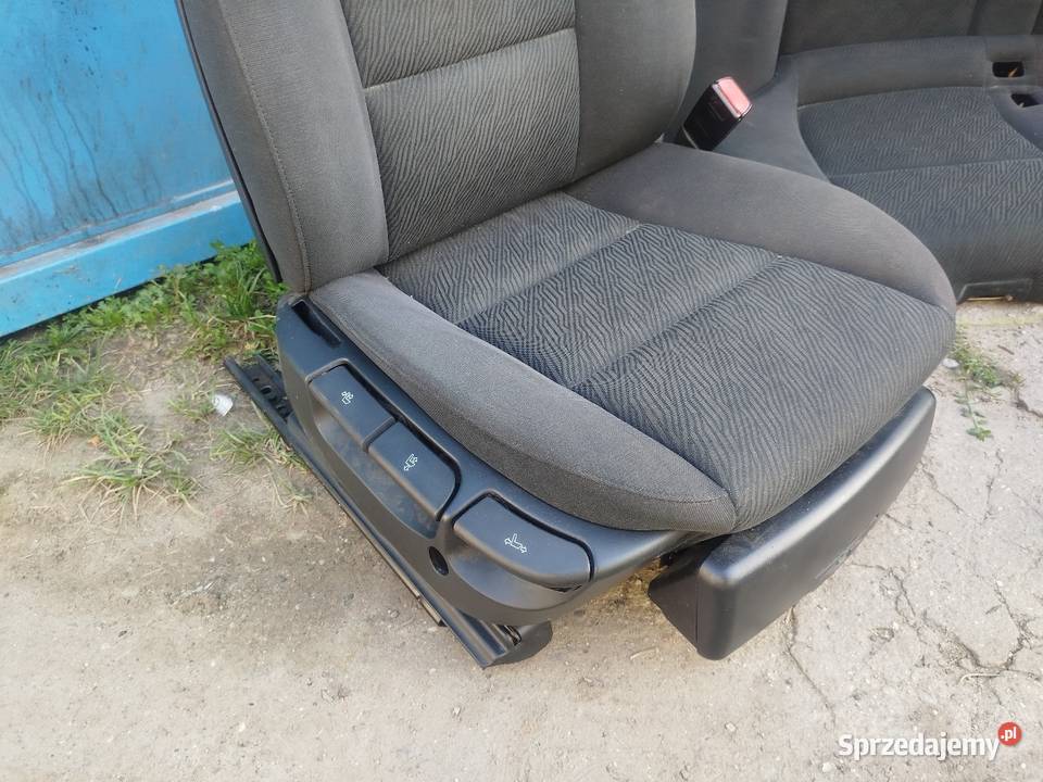 Kompletne wnętrze czarne welurowe grzane BMW E39 Rok produkcji 2000 Fotele i kanapy