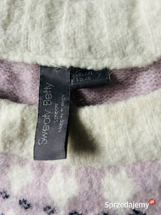 Sweter alpaca wool brązowy/beżowy Kraków sprzedam