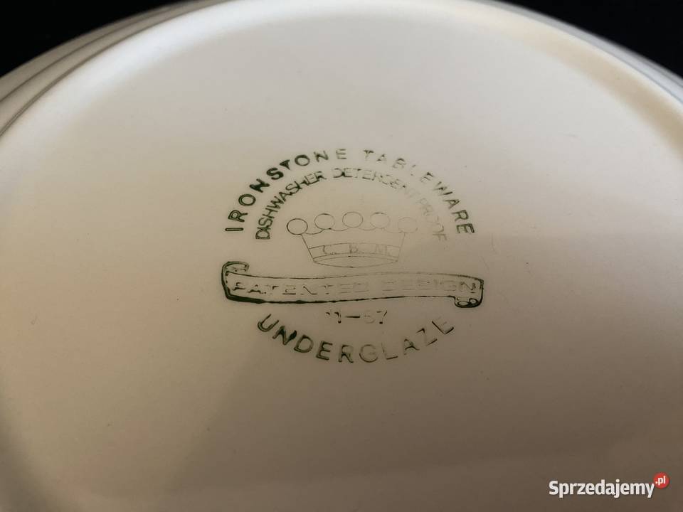 Talerz angielski świąteczny Ironstone Chełm
