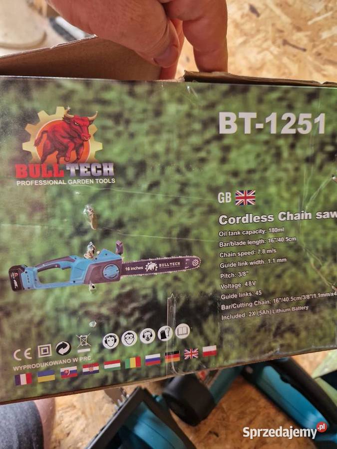 Piła Pilarka Łańcuchowa NA AKUMULATOR 48V 50 ah Głogowa