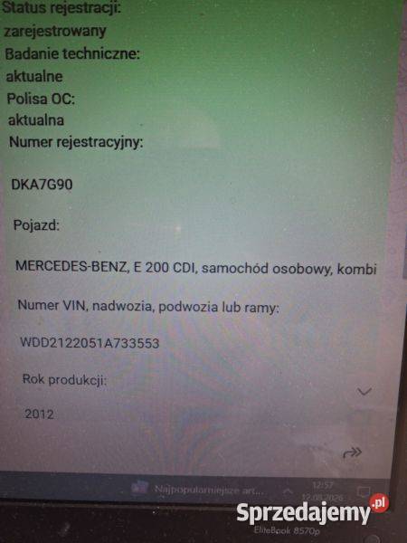 mercedes w212 łopatki zmiany biegów Kamienna Góra