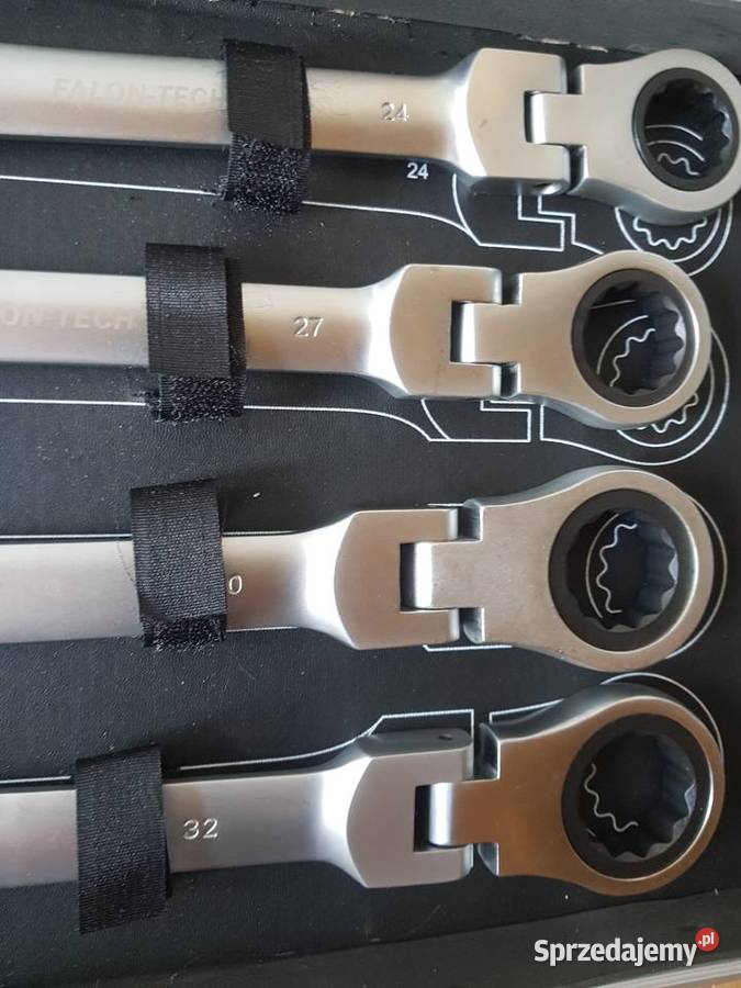 Klucze płaskooczkowe z grzechotką 72 zęby CrV wielkopolskie Głogowa