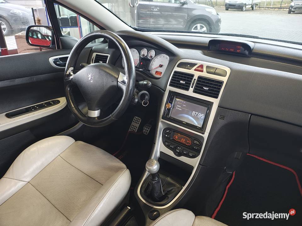 PEUGEOUT 307CC CABRIO 16BENZYNA BIAŁE SKÓRY ESP Zarszyn sprzedam