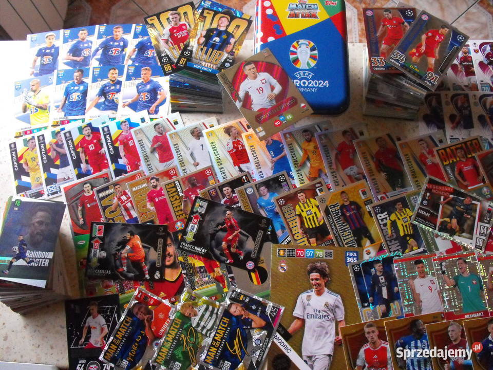 MEGA zestaw 200 kart piłkarskich puszka Zestaw