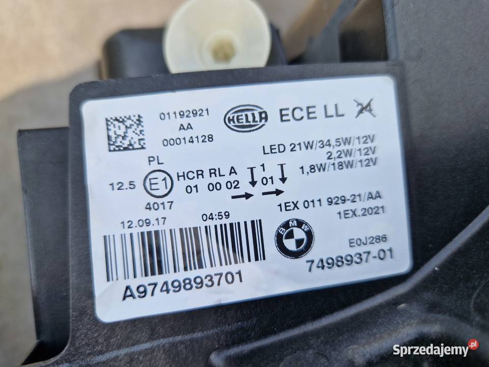 BMW 1 F20 F21 LIFt Reflektor FULL LED ORG EU Motoryzacja podkarpackie Mielec