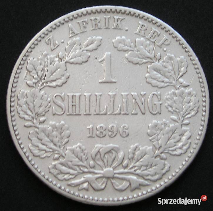 Afryka Południowa RPA 1 shilling 1896 SREBRO Numizmatyka Łódź sprzedam