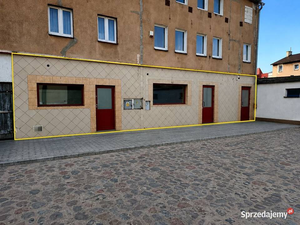Lokal handlowomagazynowy 1632 m z działkami Miastko