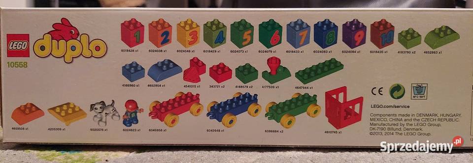 LEGO DUPLO 10558 Pociąg z cyferkami pudełko mazowieckie