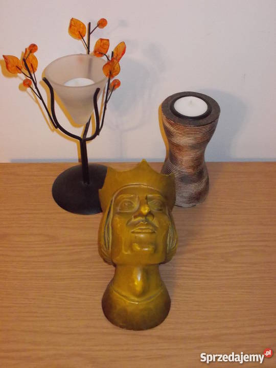 Świeczniki drewniana ozdoba