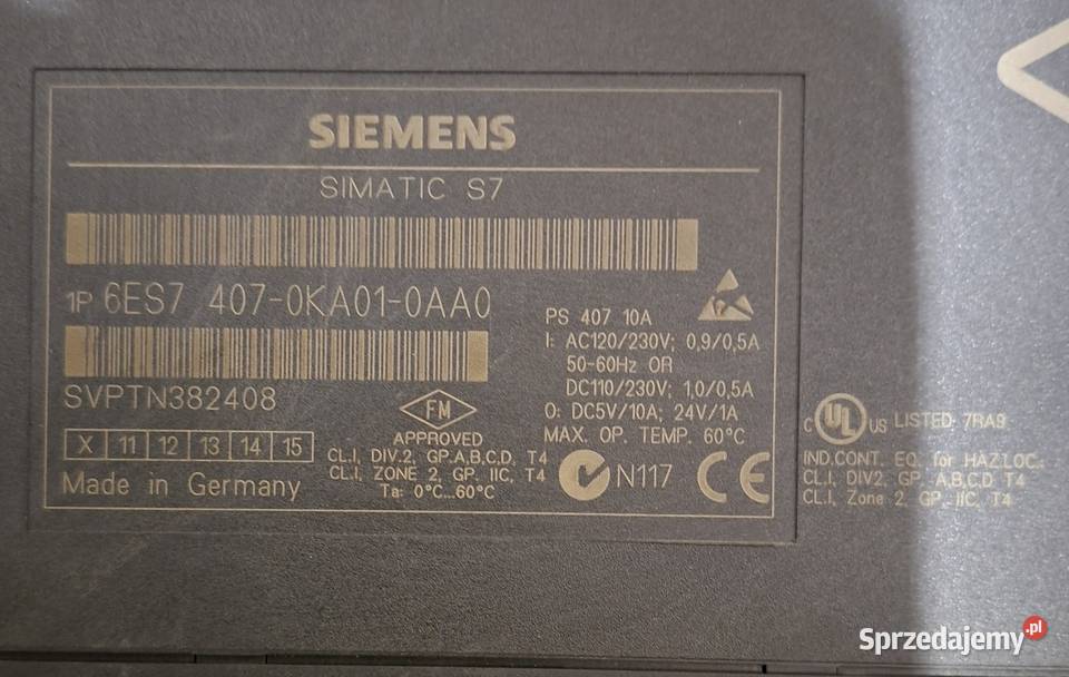 Zasilacz siemens s7400 Pozostałe Bielsko-Biała