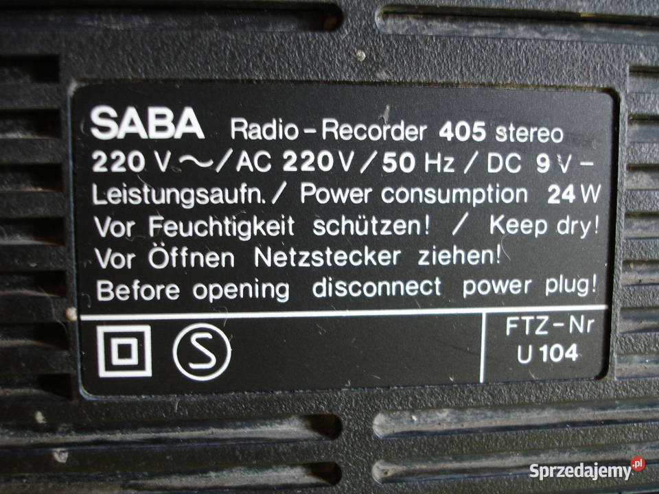 Radiomagnetofon SABA RCR405 Radioodtwarzacze