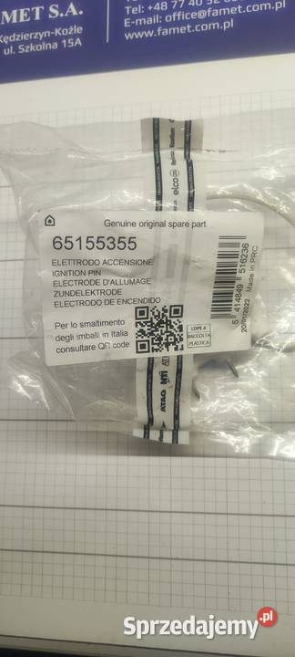 Ariston elektroda jonizacyjna 65155355 opolskie Kędzierzyn-Koźle
