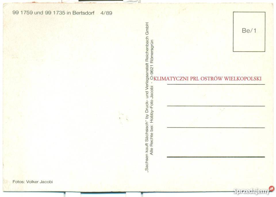 Stara pocztówka lokomotywa parowóz 11 Ostrów Wielkopolski