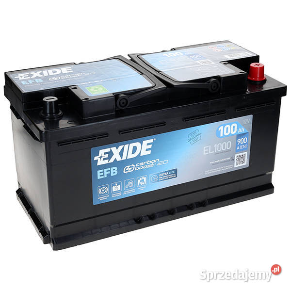 Akumulator Exide EFB 12V 100Ah 900A P L5 EL1000 osobowe Akumulatory Jelcz-Laskowice