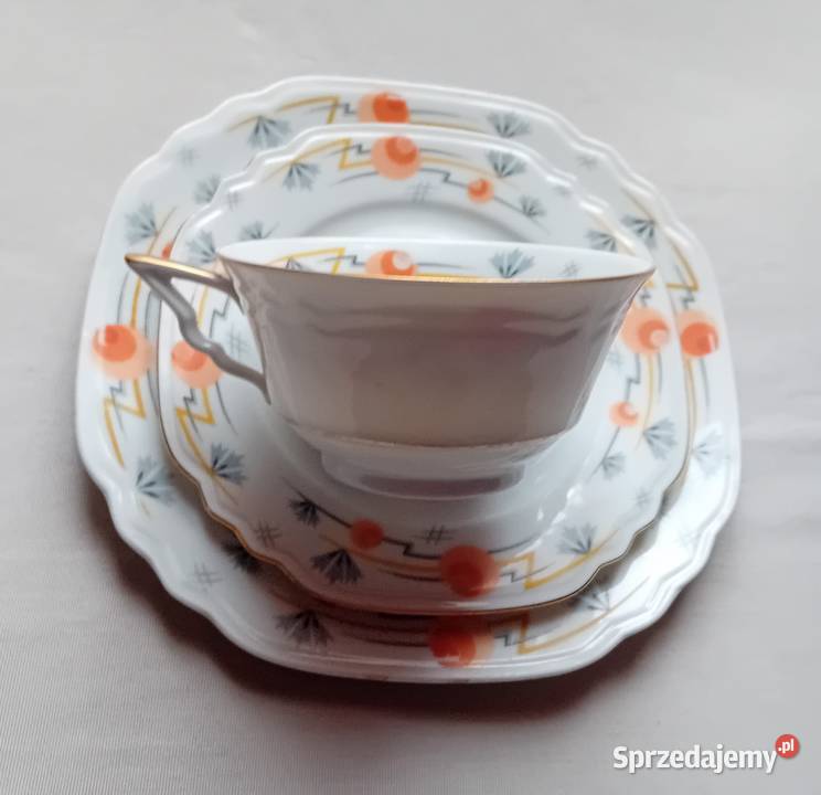 Zestaw śniadaniowy trio art deco Schornding Koźminek