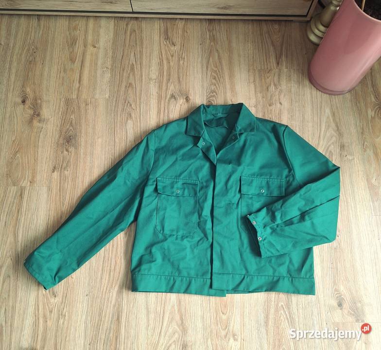 Zielona kurtka koszulowa jesienna letnia Kraków