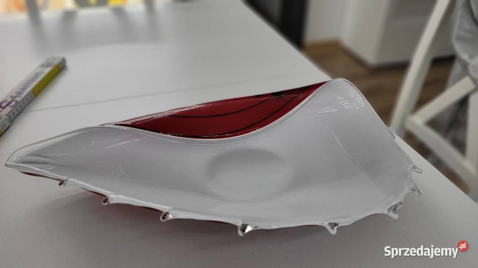 Duża muszla szkło podlaskie Ciechanowiec