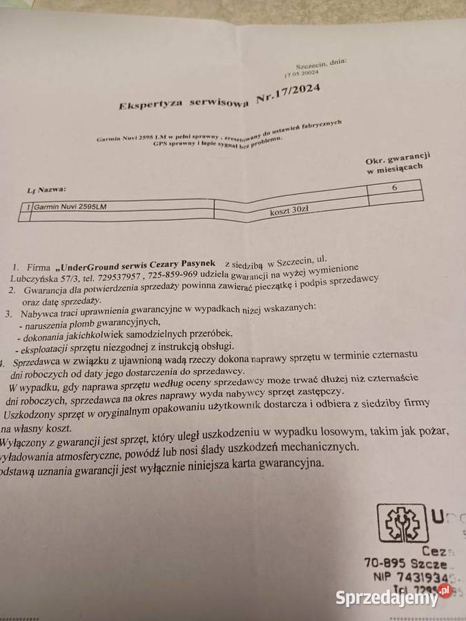 Nawigacja samochodowa Garnim nuvi 2595 LMT zachodniopomorskie Szczecin