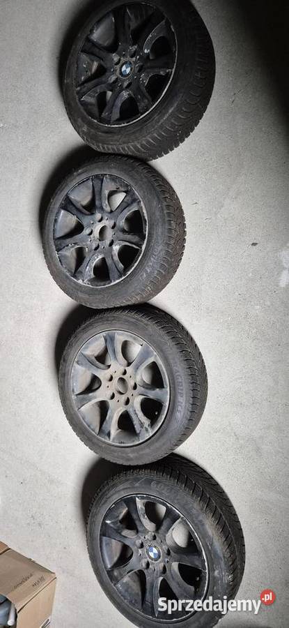 Felgi aluminiowe BMW 16 z oponami zimowymi Borowe