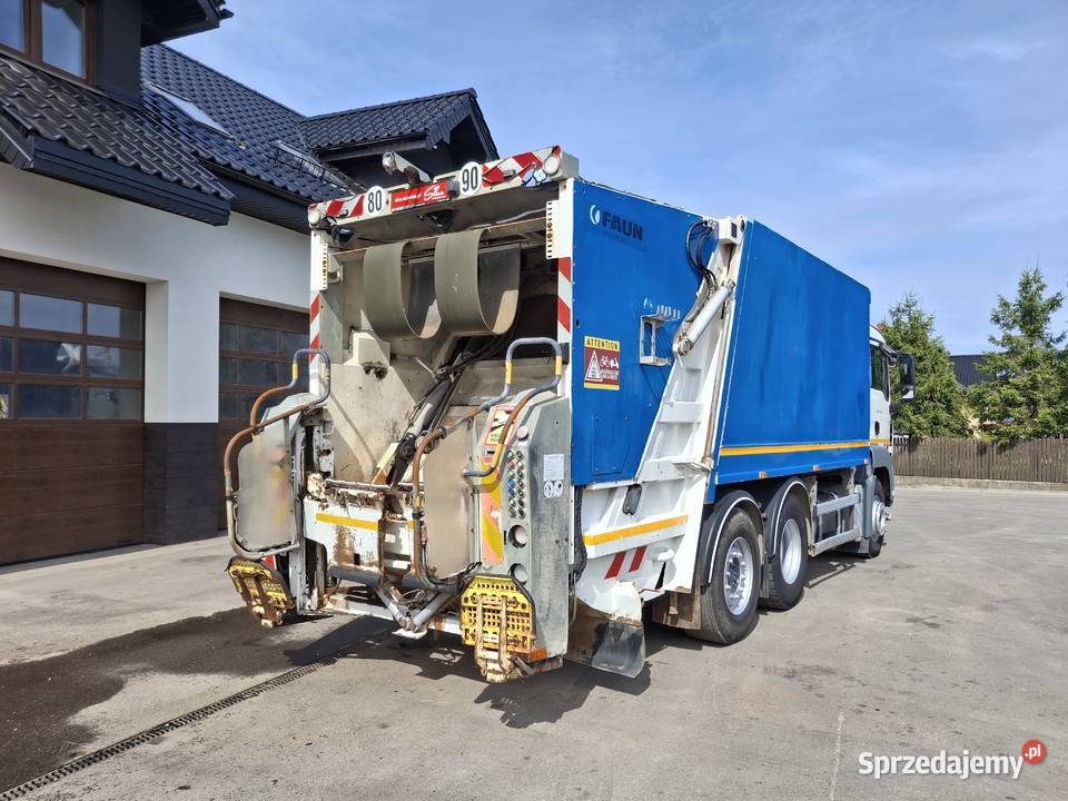 MAN TGS 28360 Śmieciarka FAUN Environnement Sierakowice