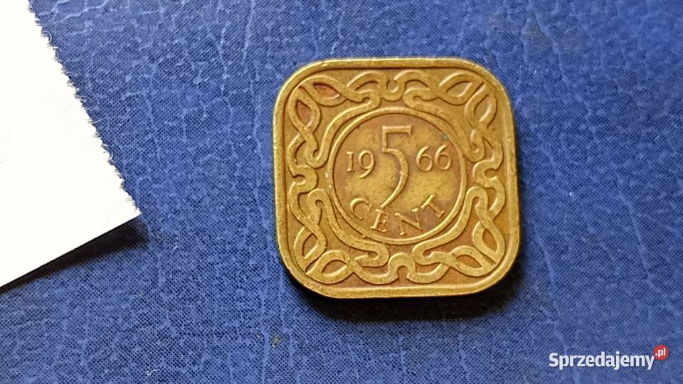 Stare monety 5 cent 1966 Surinam Lesko