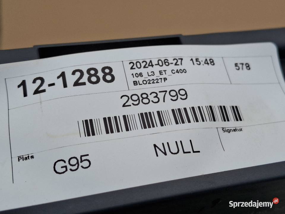 SCANIA MODUŁ STEROWNIK KASETA KOMPUTER C400 ECU ciężarowe Bieleń