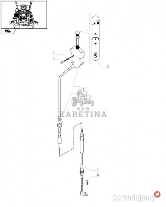Holland T6010 Urządzenie sterujące 800mm l Jastrzębniki