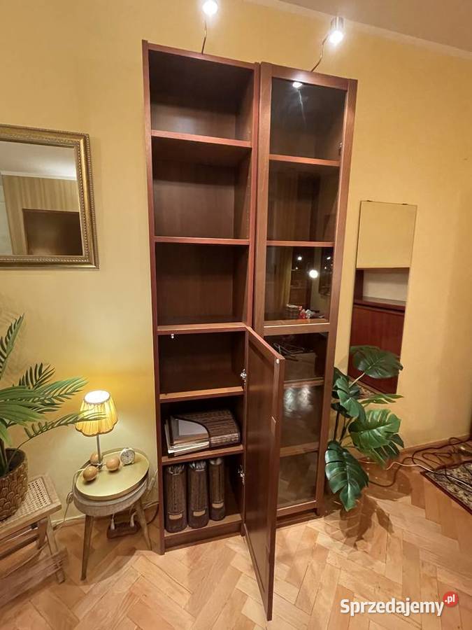 2 eleganckie regały z ciemnego drewna IKEA Billy kujawsko-pomorskie Toruń