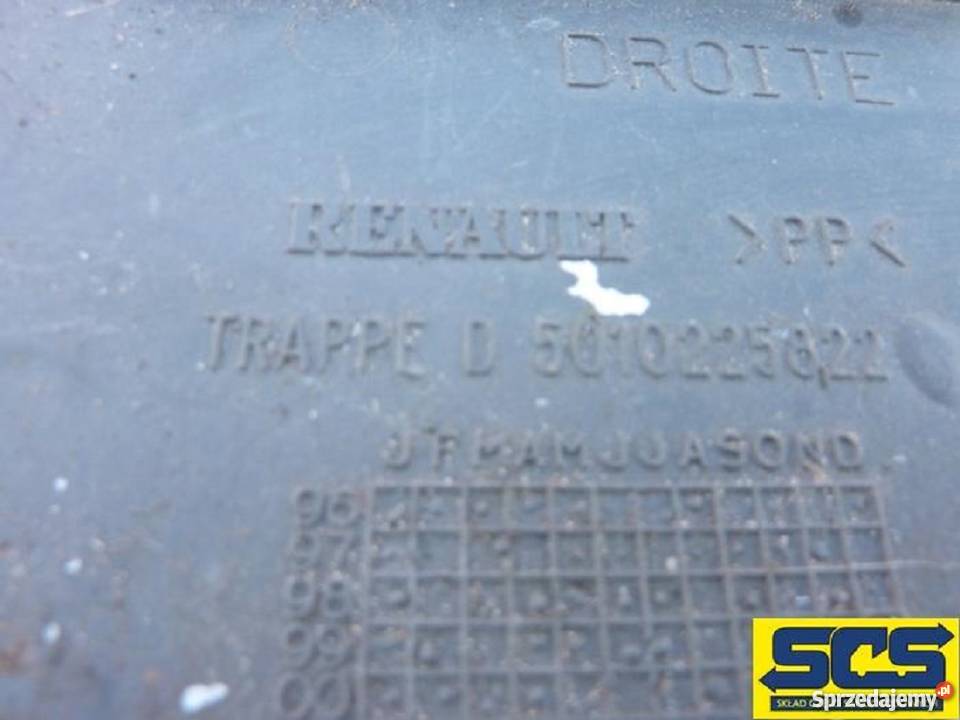 RENAULT PREMIUM ZAŚLEPKA W ZDERZAK KLAPKA Bieleń