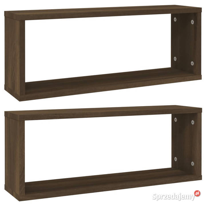 Półki ścienne 2 brązowy dąb 60x15x23 WM815930 Warszawa