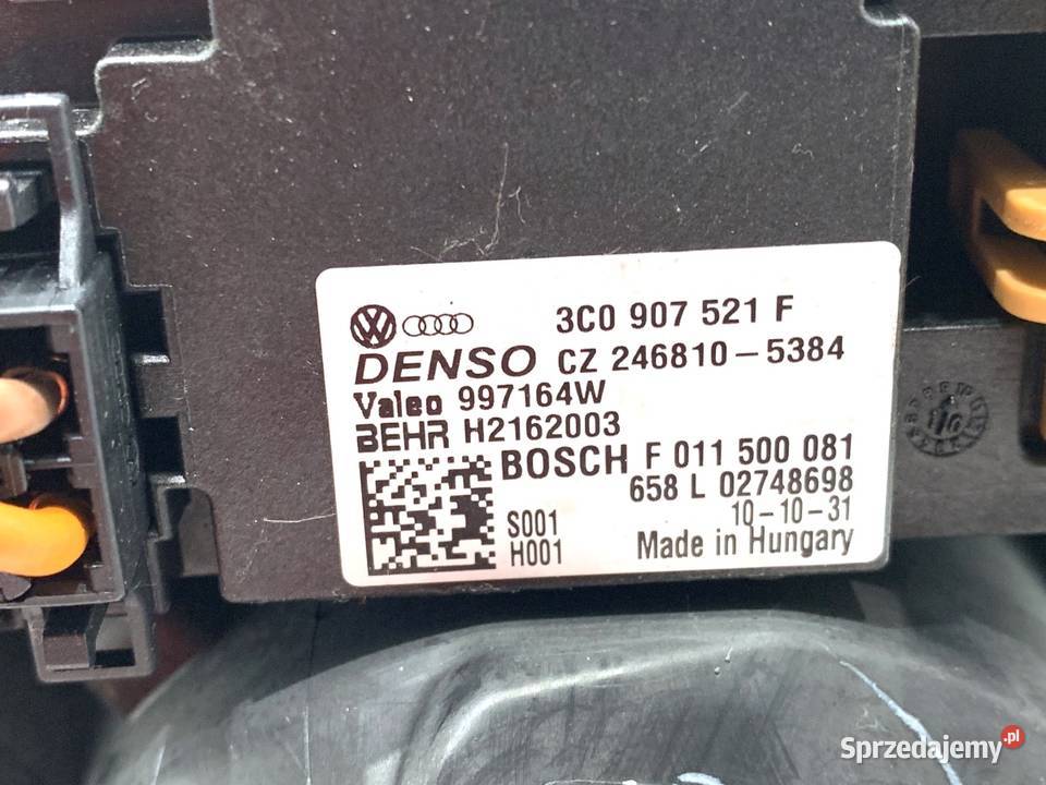 DMUCHAWA NAWIEWU VW GOLF VI 3C0907521F Dmuchawy