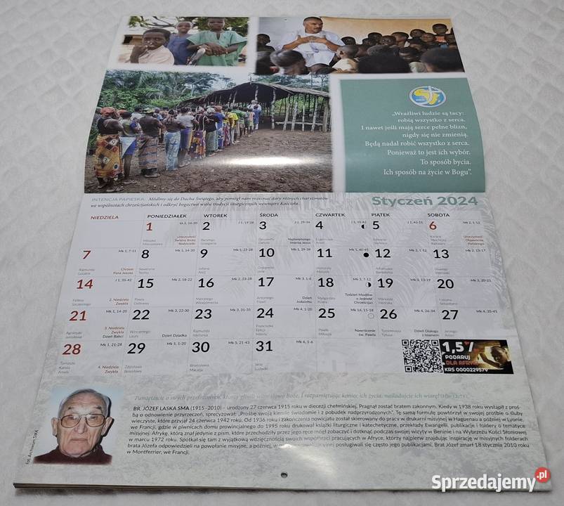 Kalendarz misyjny 2024 SMA Prowincja Polska Pozostałe Czeladź