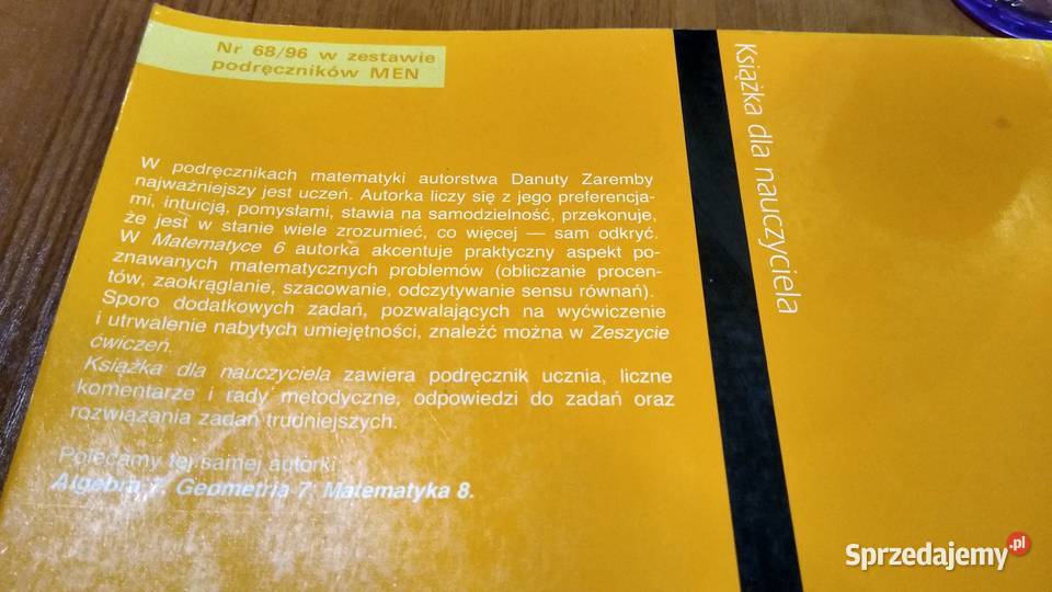 Matematyka 6 podręcznik kl VI książka Rok wydania 1996 Gdańsk