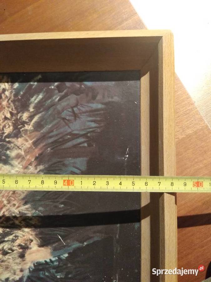 Stary obraz reprodukcja Rybak Leona