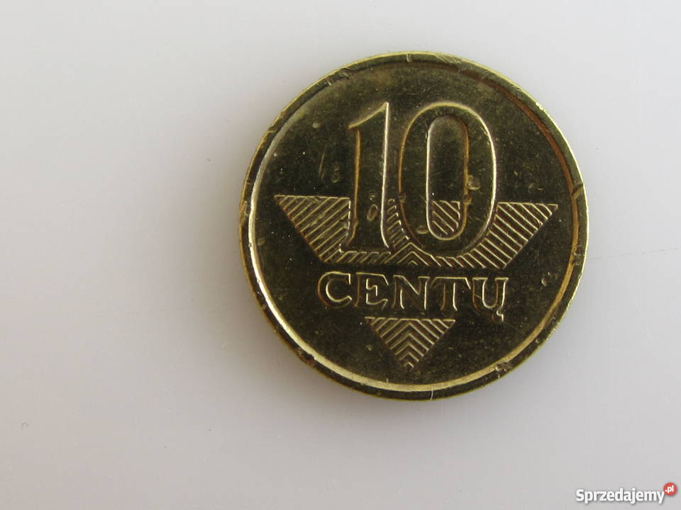 Moneta 10 centu centów 1998 Litwa Olecko