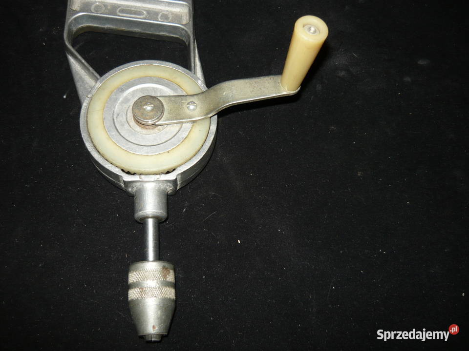 Stara zabytkowa ręczna wiertarka radziecka Akuwa Modelarstwo Nowy Sącz