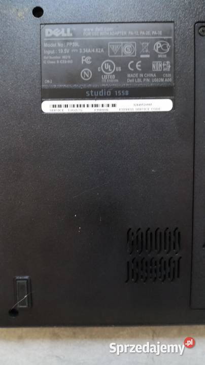 Laptop Dell PP 39L Głubczyce