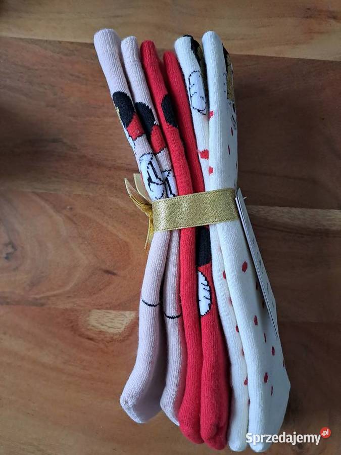HM Skarpety frotte 3pack Mickey Mouse Myszka